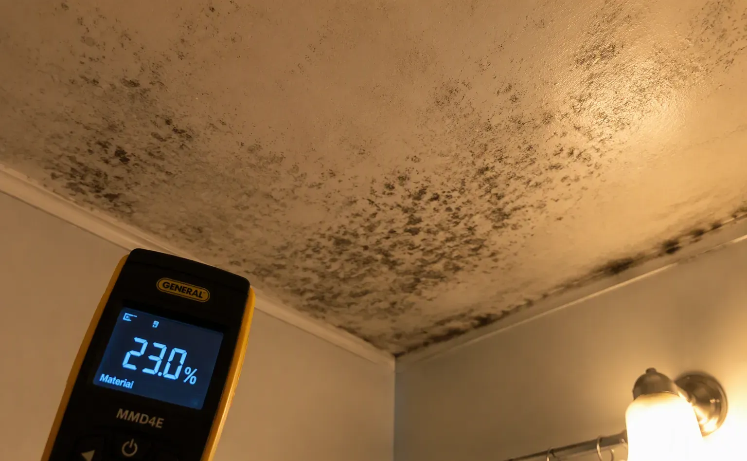 Mold remediation after water damage in a Greenville kitchen